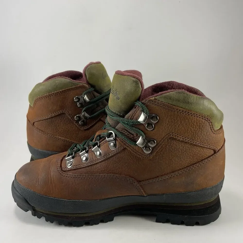 Cabela's Rimrock Boots Womens Size 6.5 B Brown Leather Gore-Tex Hiking 81-1473